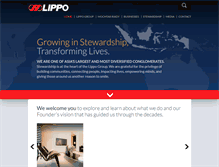 Tablet Screenshot of lippogroup.com